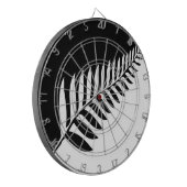 Silver Fern uit Nieuw-Zeeland Dartbord (Voorkant Links)
