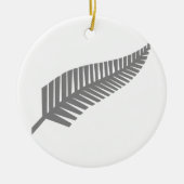 Silver Fern uit Nieuw-Zeeland Keramisch Ornament (Voorkant)