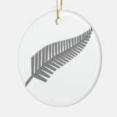 Silver Fern uit Nieuw-Zeeland Keramisch Ornament (Links)