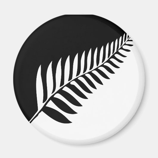 Silver Fern uit Nieuw-Zeeland Magneet (Voorkant)