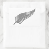 Silver Fern uit Nieuw-Zeeland Rechthoekige Sticker (Tas)