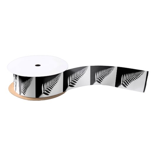 Silver Fern uit Nieuw-Zeeland Satijnen Lint (Spoel)