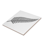 Silver Fern uit Nieuw-Zeeland Tegeltje (Zijkant)