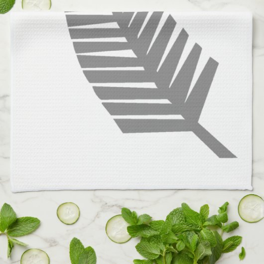 Silver Fern uit Nieuw-Zeeland Theedoek (Gevouwen)