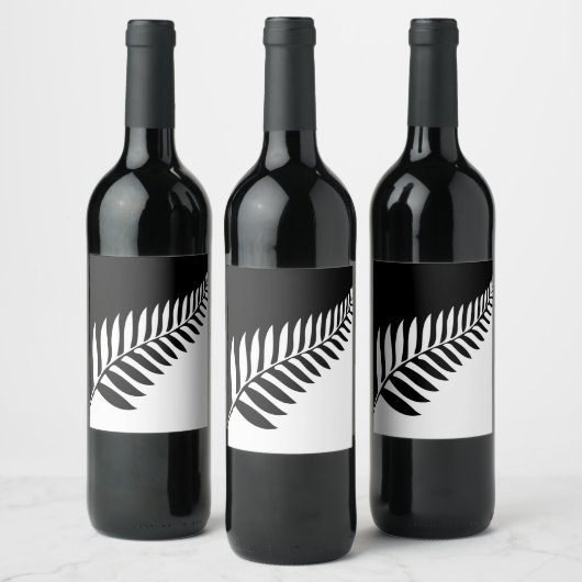 Silver Fern uit Nieuw-Zeeland Wijn Etiket (Flessen)