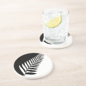 Silver Fern uit Nieuw-Zeeland Zandsteen Onderzetter (Zijkant)