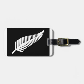 Silver Fern-vlag van Nieuw-Zeeland Bagagelabel