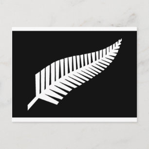 Silver Fern-vlag van Nieuw-Zeeland Briefkaart