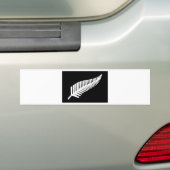 Silver Fern-vlag van Nieuw-Zeeland Bumpersticker (Op auto)