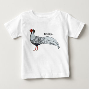 Silver Fheasant bird cartoon-illustratie