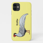 Silver Fheasant bird cartoon-illustratie Case-Mate iPhone Case (Achterkant)