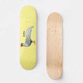 Silver Fheasant bird cartoon-illustratie Persoonlijk Skateboard (Voorkant)