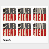 Silver Fiend vierkante sticker (Vel)