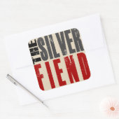 Silver Fiend vierkante sticker (Envelop)