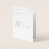 Silver Fil-reeks, menukaart Folie Kaarten (Voorkant)