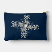 Silver Filigree Pearl Quatrefoil Etui (Achterkant)