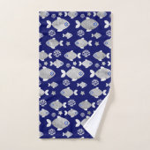 Silver Fish Evil Eye Patroon Bad Handdoek (Handdoek)