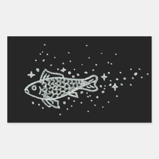 Silver Fish Sticker (Voorkant)