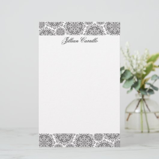 Silver Flame Stationery Briefpapier (Staand voorkant)