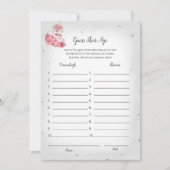 Silver Flamingo Ballerina raadt het Leeftijd-Baby- Kaart (Voorkant)