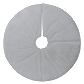 Silver Fleece Tree Skirt Fleece Kerstboom Rok (Voorkant)