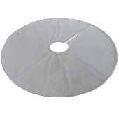 Silver Fleece Tree Skirt Fleece Kerstboom Rok (Gekanteld)