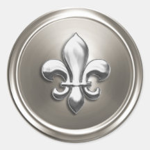 Silver Fleur de Lis Envelope Seal Embossed Kijk
