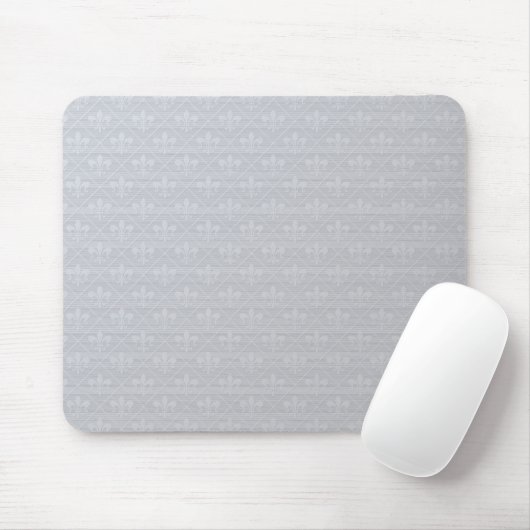 Silver Fleur de Lis Mousepad Muismat (Met muis)