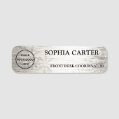 Silver Flora Executive Custom Naamplaatje (Voorkant)
