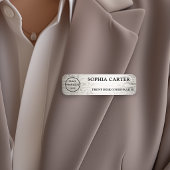 Silver Flora Executive Custom Naamplaatje