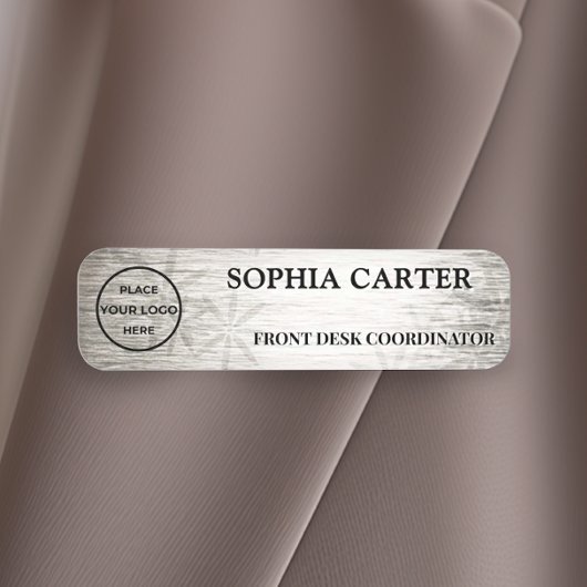 Silver Flora Executive Custom Naamplaatje