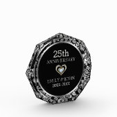 Silver Floral Damask Fotoblokken (Links)