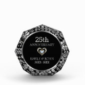 Silver Floral Damask Fotoblokken (Voorkant)