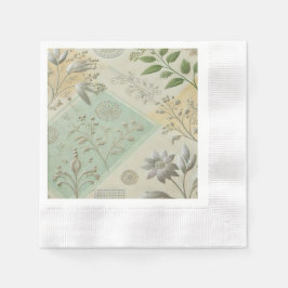 Silver Floral Motif Design Servet