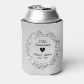 Silver Floral Ornament Blikjeskoeler (Blikje Achterkant)