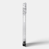 Silver florals elegant monogram Case-Mate iPhone case (Achterkant / Rechts)