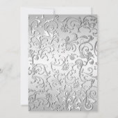 Silver Flourish Pattern Fabulous Fifty Kaart (Achterkant)