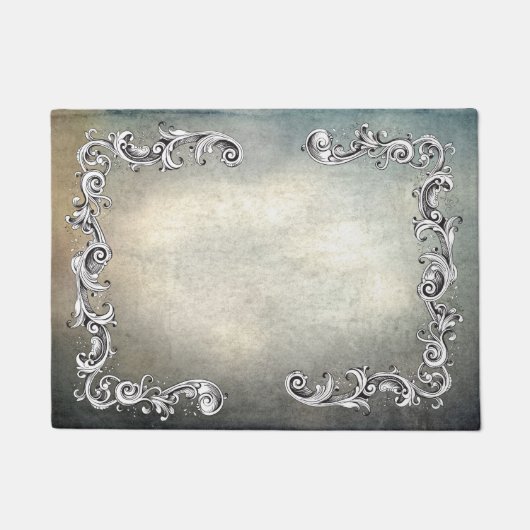 SILVER FLOURISHES DEURMAT (Voorkant)