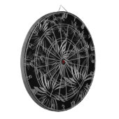 Silver Flowers Dartbord (Voorkant Links)