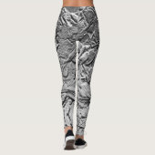 Silver Flowers Leggings (Achterkant)