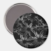 Silver Flowers Magneet (Voorkant / Achterkant)