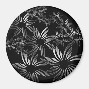 Silver Flowers Magneet