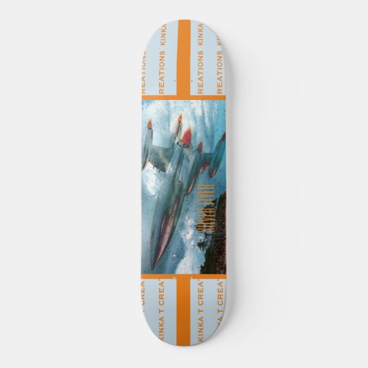 Silver Flyer Skateboard Deck 7/8 inch (Voorkant)