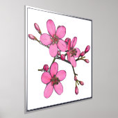 Silver Foil ACT Pink Spring Blossom Poster (Laagn)
