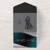 Silver Foil All in One Rehearsal Invitation Uitnodiging (Buiten)