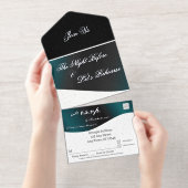Silver Foil All in One Rehearsal Invitation Uitnodiging (Uittrekbaar)