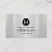 Silver Foil Audio Display reliëf letters DJ Visitekaartje (Achterkant)