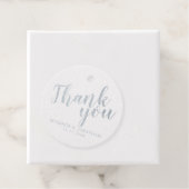 Silver Foil 'Bedankt' Elegant Wedding Bedankjes Labels (Met doos)