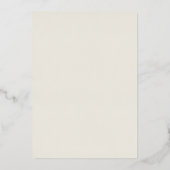 Silver Foil Beige Two Venue Beide ouders bruiloft  Folie Uitnodiging (Achterkant)