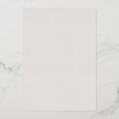 SILVER FOIL Blush Winter Onederland 1e verjaardag Folie Uitnodiging (Achterkant)